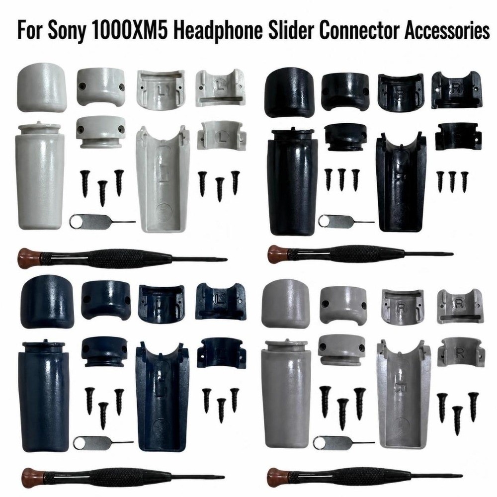 Sony Headphone Wh-1000Xm5 - Kit Perbaikan Engsel Headphone Plastik, Konektor