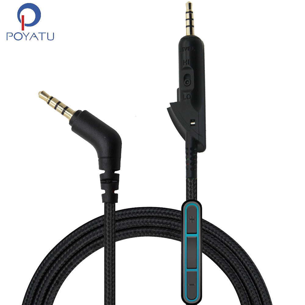 Wired Earphone Mic - Kabel Pengganti Poyatu untuk Headphone Bose