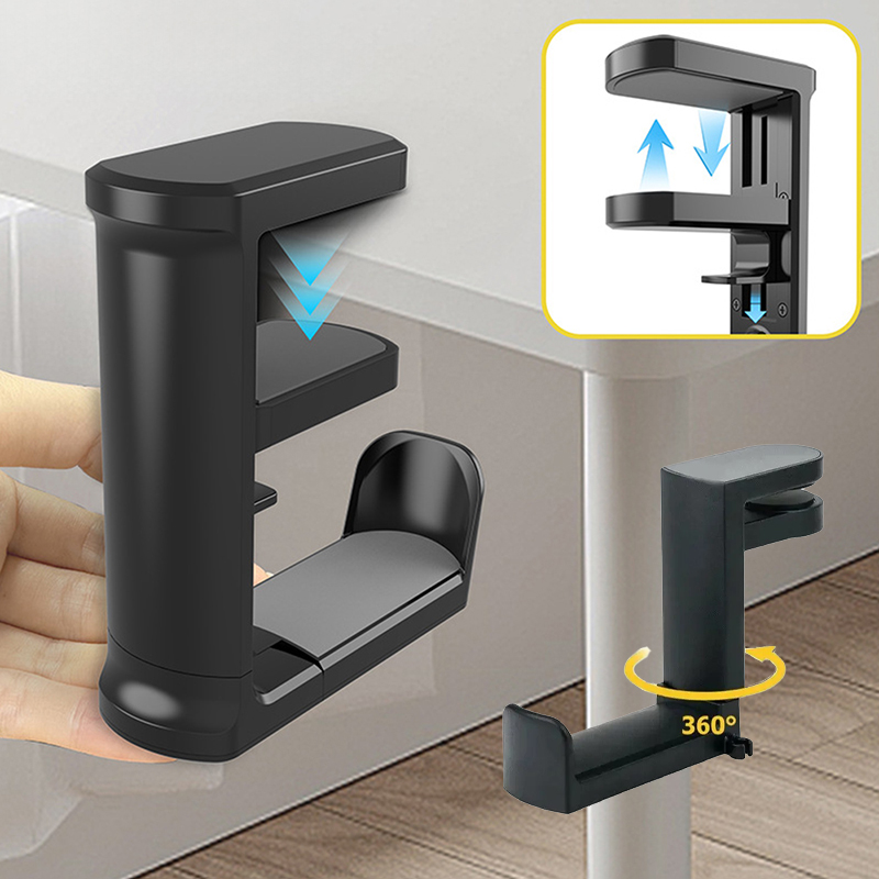 Headphone Stand Desk - Penjepit Meja Tanpa Paku untuk Earphone,