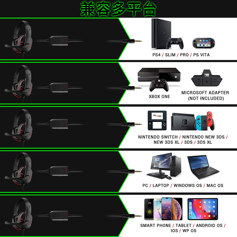 Headphone 3.5Mm Earphone Heads - Gaming Headset Rgb ulasan dan harga